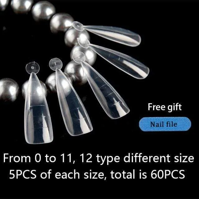 120/60PCS Nail Forms Art Tools For UV Gel Quick Building Extension Forms Top Molds Dual Forms Upper Forms For Nails Mold
