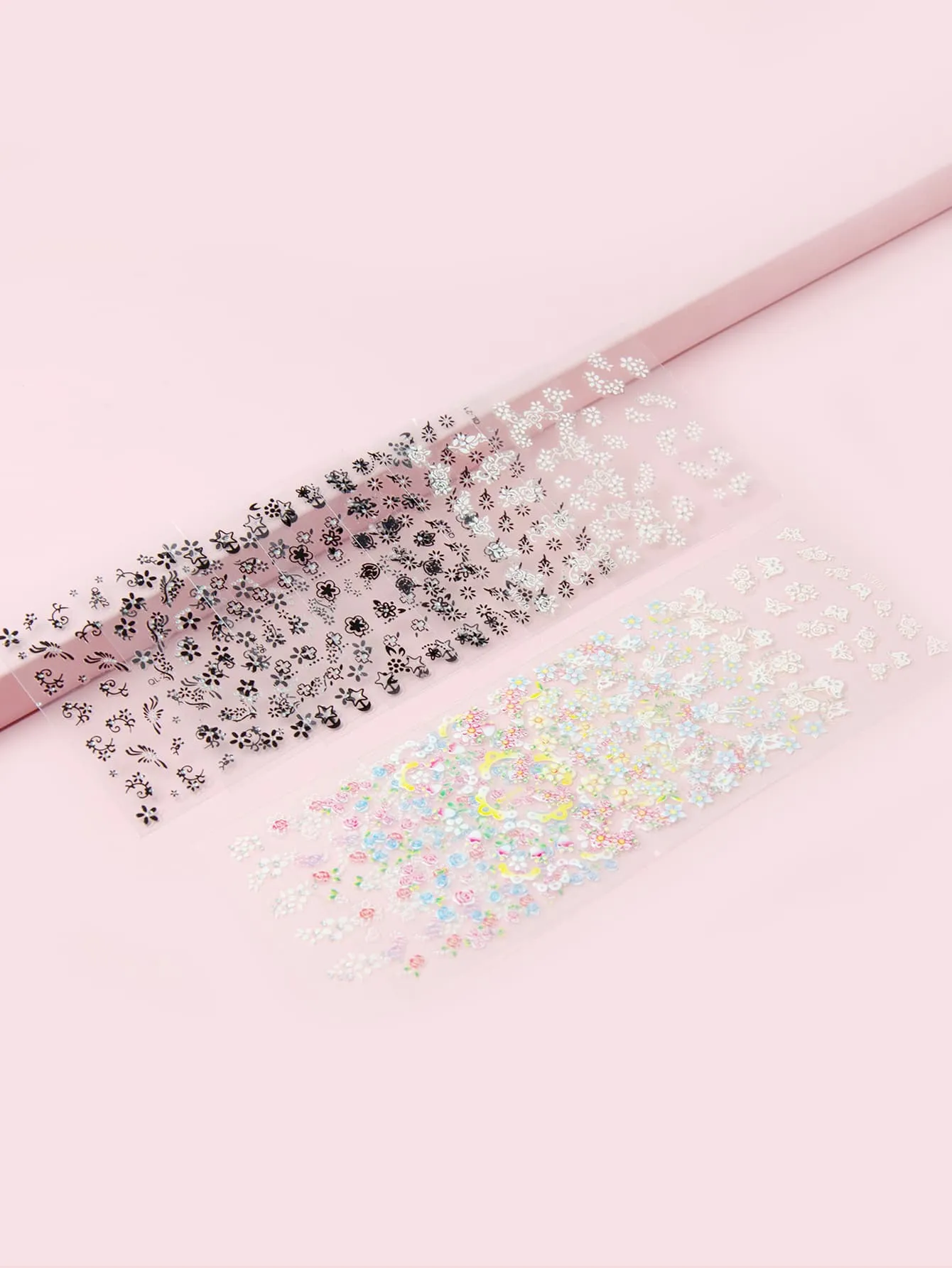 15sheets Floral Pattern Nail Art Sticker