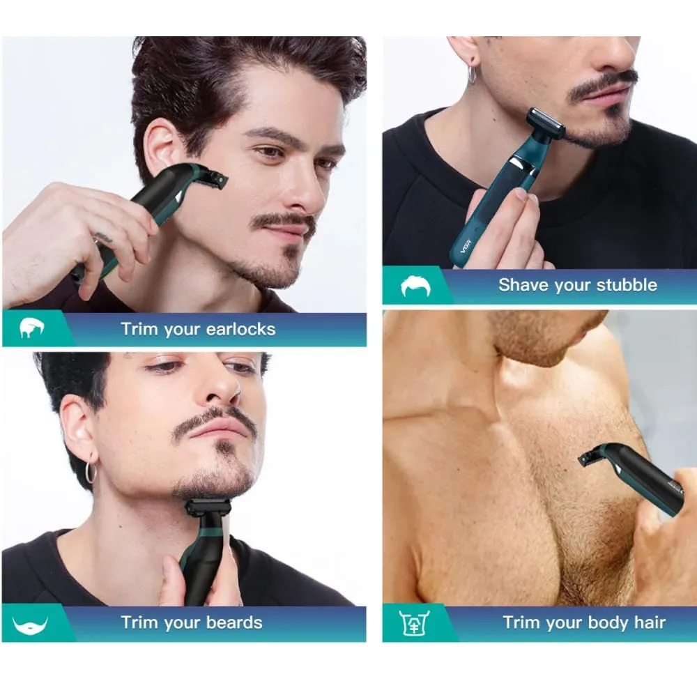 2 In-1 Face body Electric Rechargeable Hair Trimmer for Men