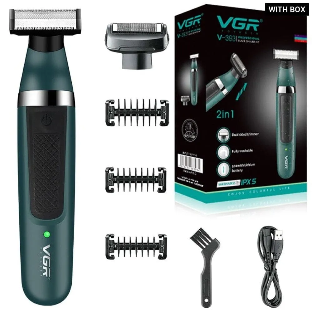 2 In-1 Face body Electric Rechargeable Hair Trimmer for Men