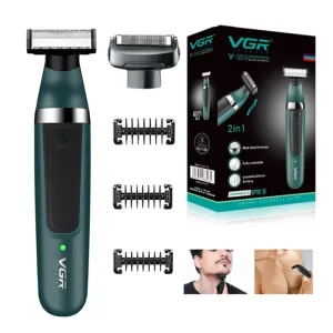 2 In-1 Face body Electric Rechargeable Hair Trimmer for Men