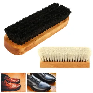 24 Lot Wood Brush Shoe Shine Polish Applicator Buffing Clean Wax Boot Purse Care