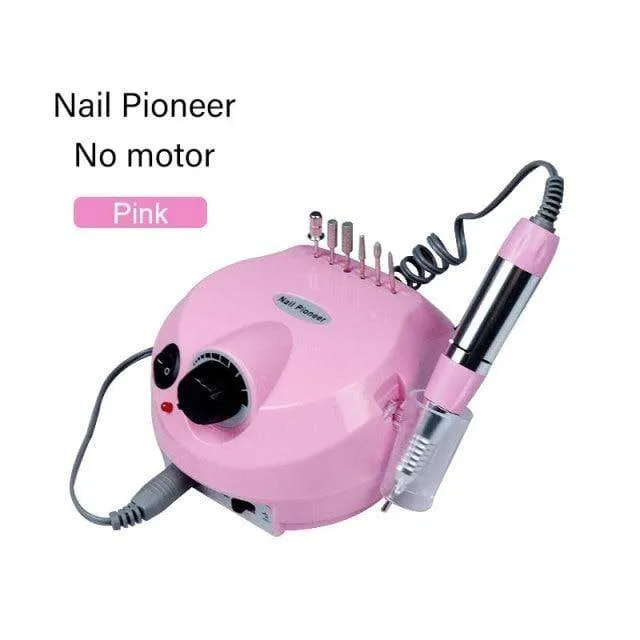35000RPM Nail Art Drill Gel Electric Nail Drill 35W Nail Polisher with Set Nail Drill Bits Manicure Machie Nail Salon Tools