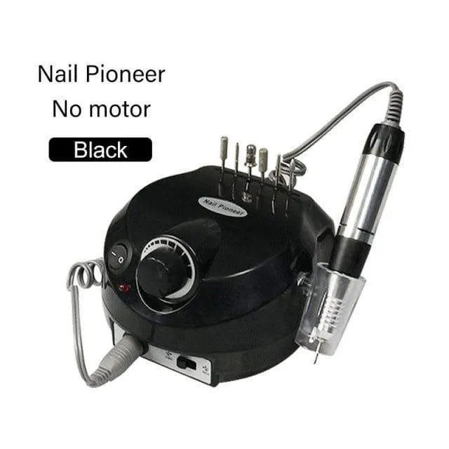 35000RPM Nail Art Drill Gel Electric Nail Drill 35W Nail Polisher with Set Nail Drill Bits Manicure Machie Nail Salon Tools