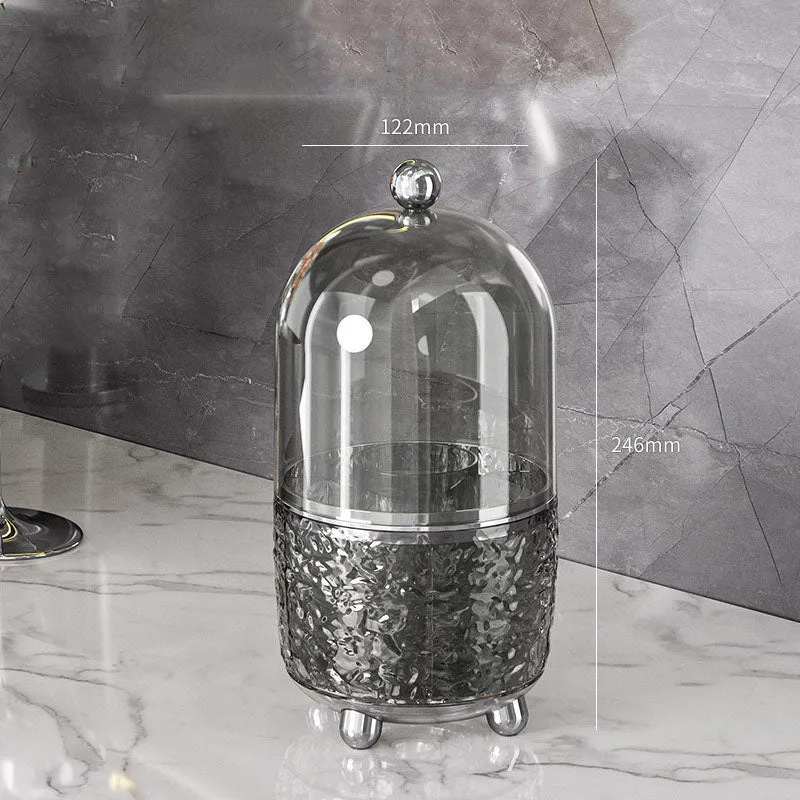 360 Rotating Makeup Brush Holder with Lid