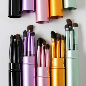 5 Pieces Travel Portable Mini Eye Makeup Professional Brushes Set
