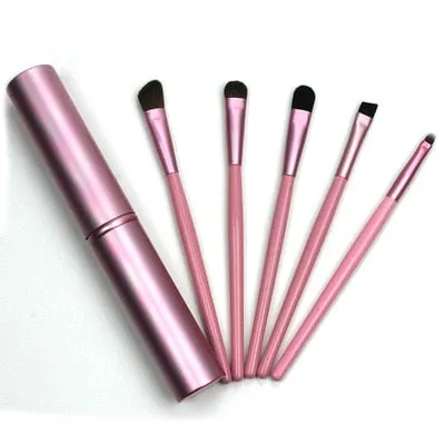 5 Pieces Travel Portable Mini Eye Makeup Professional Brushes Set