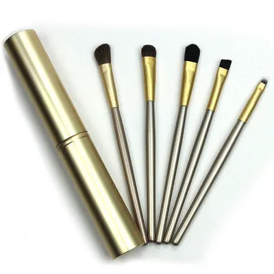 5 Pieces Travel Portable Mini Eye Makeup Professional Brushes Set