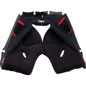 AGV Pista GP RR Cheek Pads - Black/Red - 2XL 20185000566062X