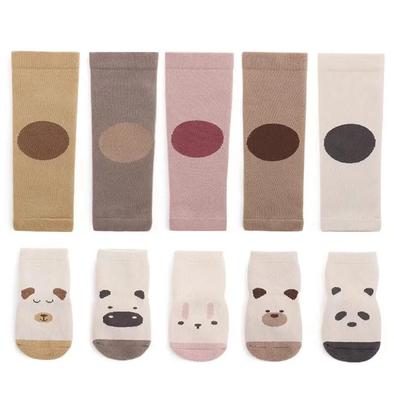 Animal Thickened Knee Pads Split Socks