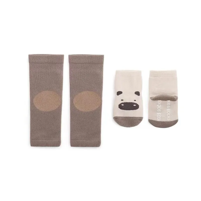 Animal Thickened Knee Pads Split Socks