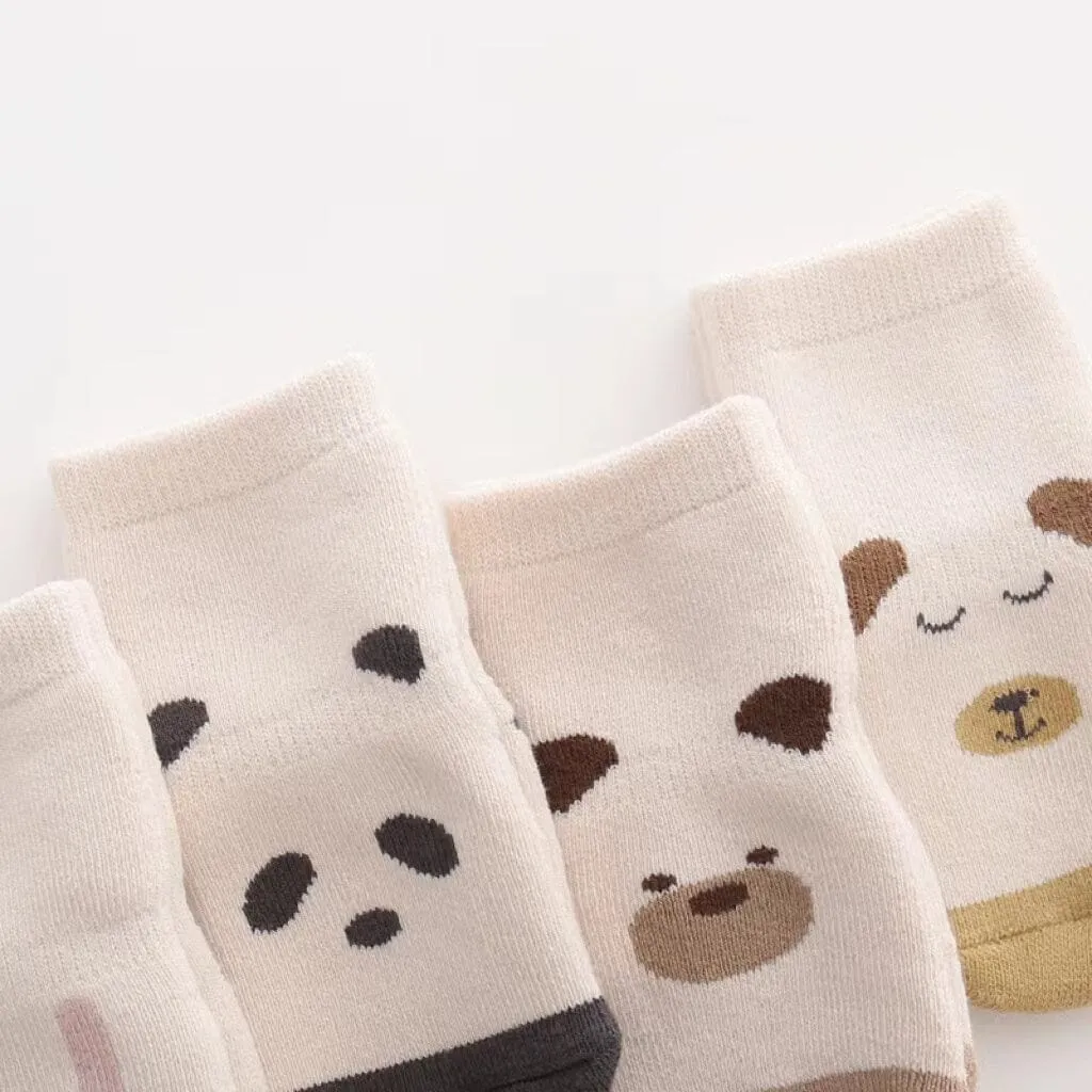 Animal Thickened Knee Pads Split Socks