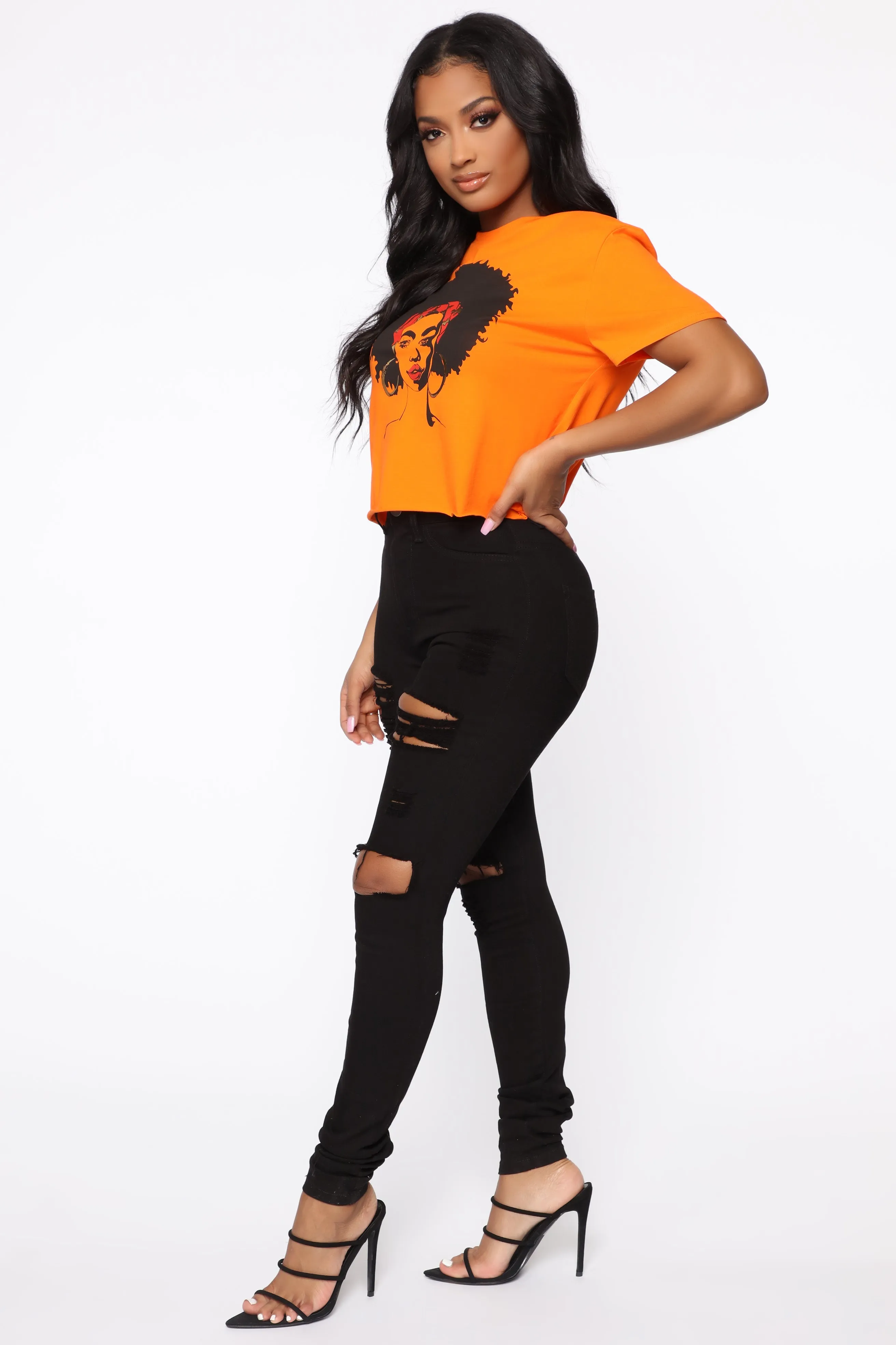 Beauty Queen Top - Orange