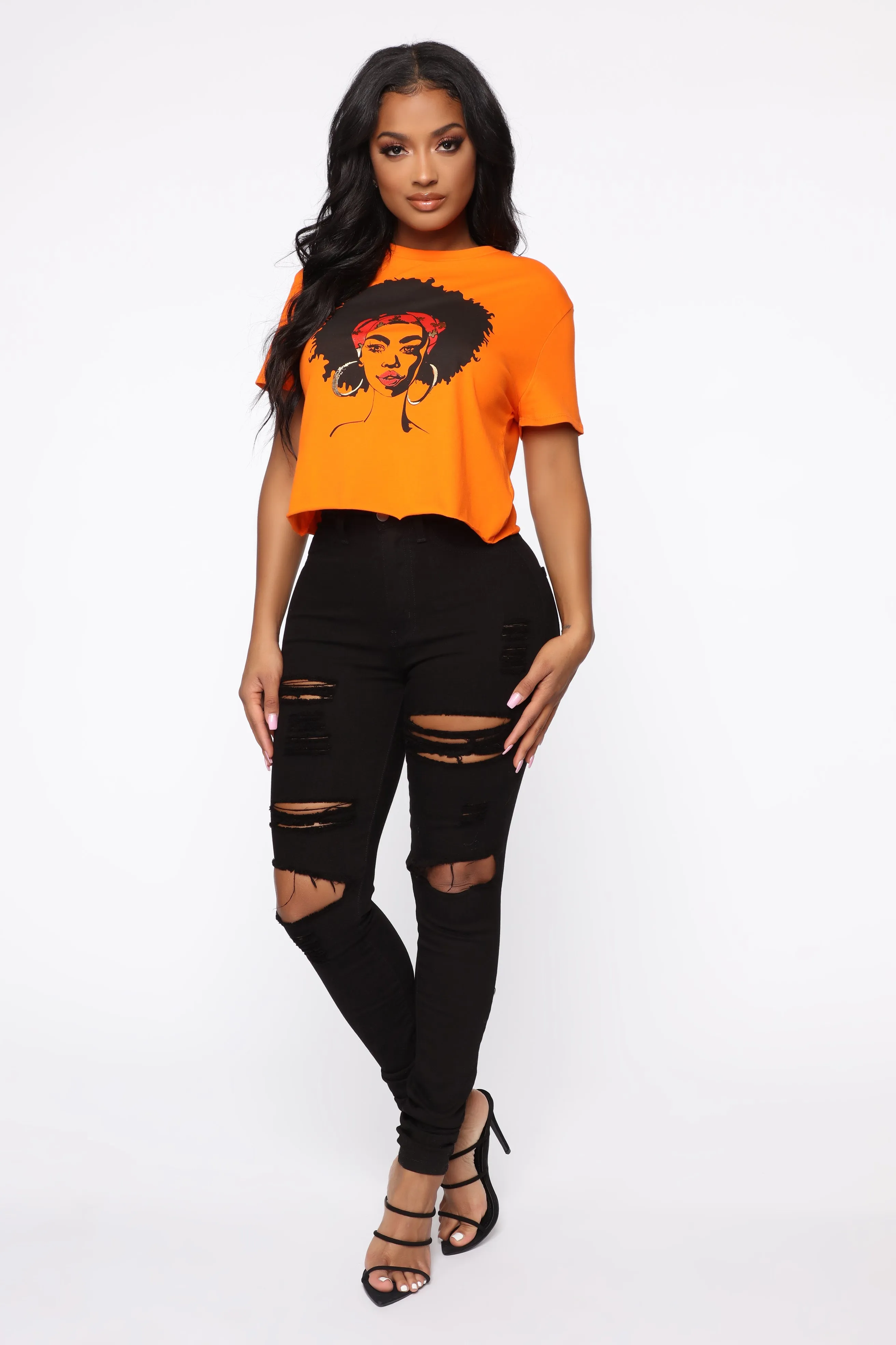 Beauty Queen Top - Orange