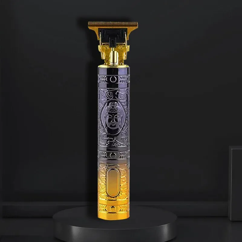 Electric Haircutter for Men Golden Buddha Usb Electric Hair Clipper Electric Faders Barber Shaved Head Shaver Multifunctional