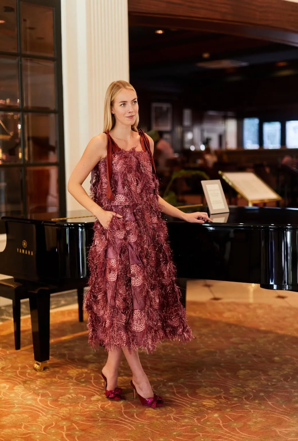Eyelash Skirt - Bordeaux Eyelash