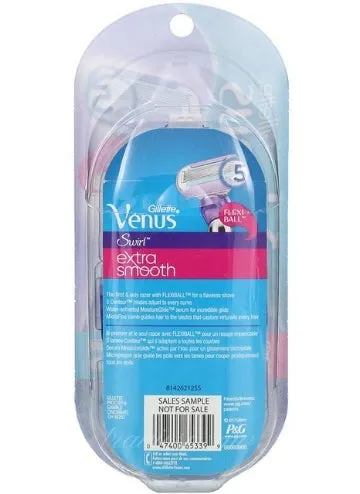 Gillette, Venus,1 Razor   2 Cartridges  Swirl Extra Smooth