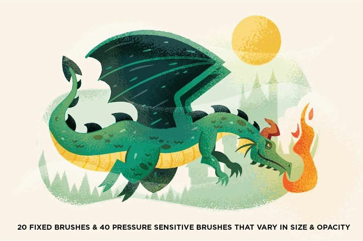 Gouache Shader Brushes for Procreate