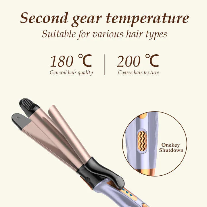 High Quality Long Barrel Beach Waver-مكواة تجعيد الشعر