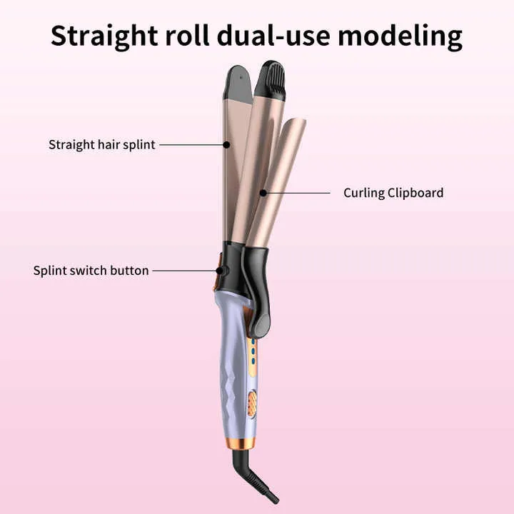 High Quality Long Barrel Beach Waver-مكواة تجعيد الشعر