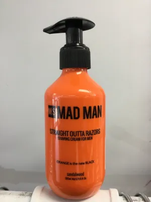 MAD MAN STRAIGHT OUTTA RAZORS Shave Creme Sandalwood 200ml