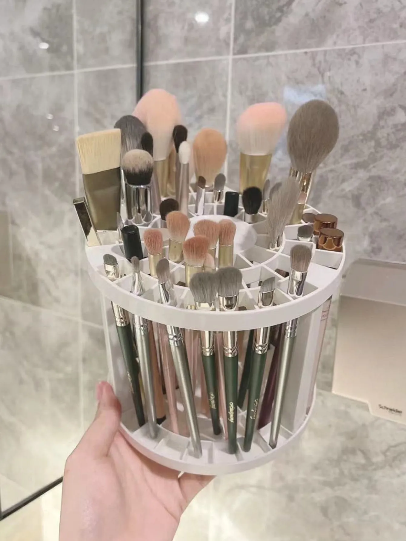 Makeup Brush Storage Stand-Pink