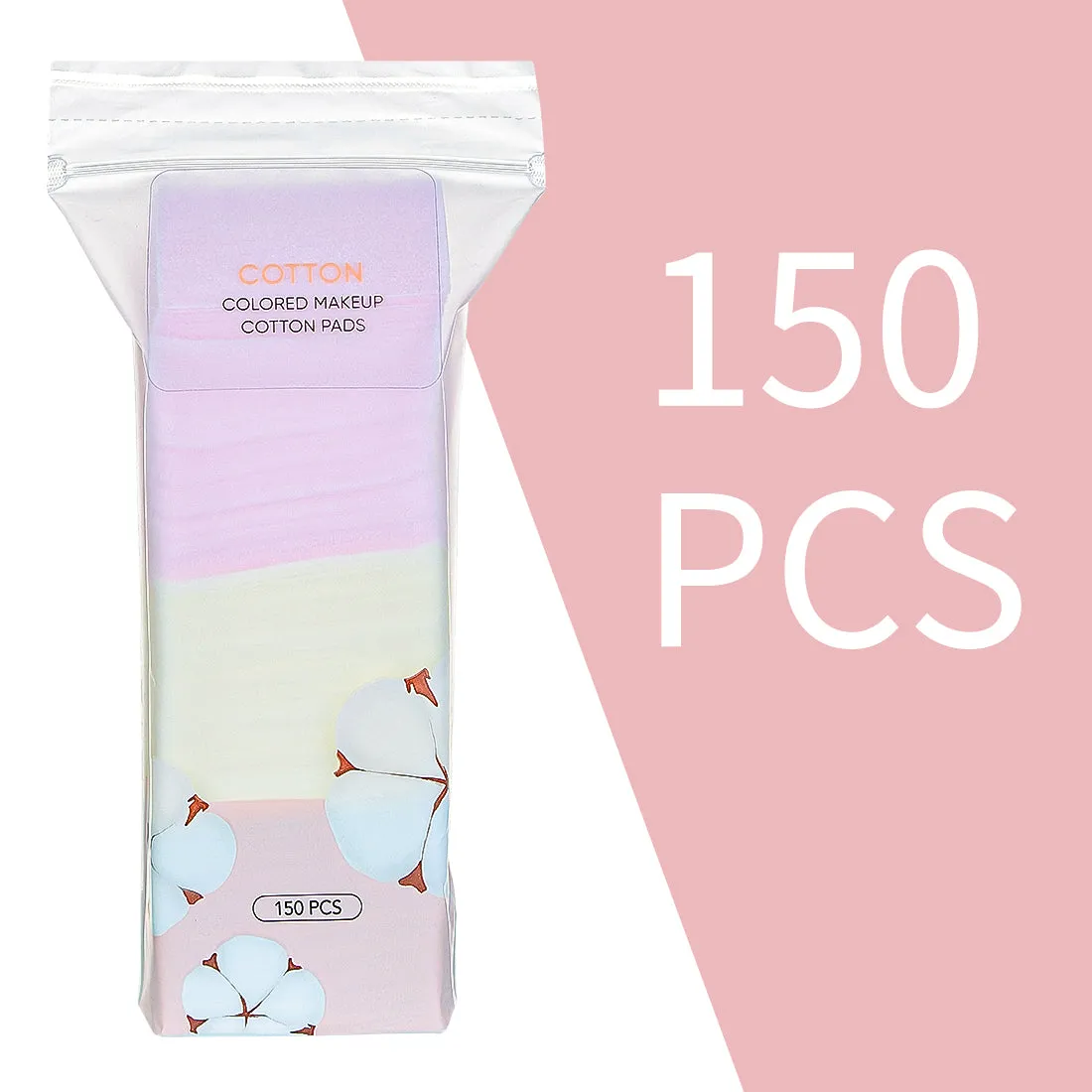 MINISO Colored Makeup Cotton Pads, Purple