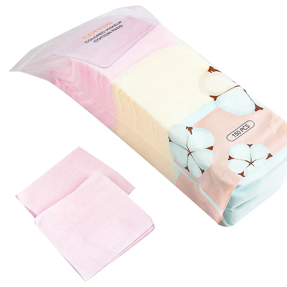 MINISO Colored Makeup Cotton Pads, Purple