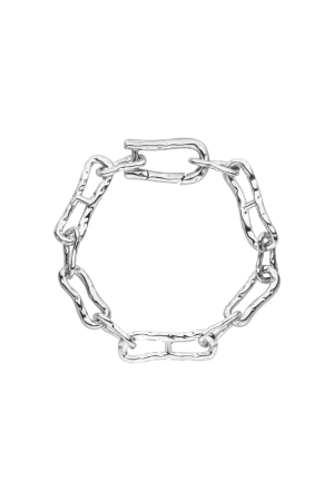 Molten Chunky Bracelet Silver