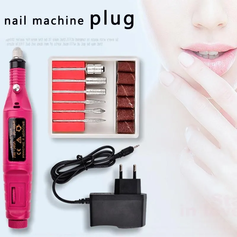 Nail Art Drill Power Adapter US EU UK AU Manicure Drill Machine AC/DC Converter Pedicure Rotary Tools Electric Nail Accessory