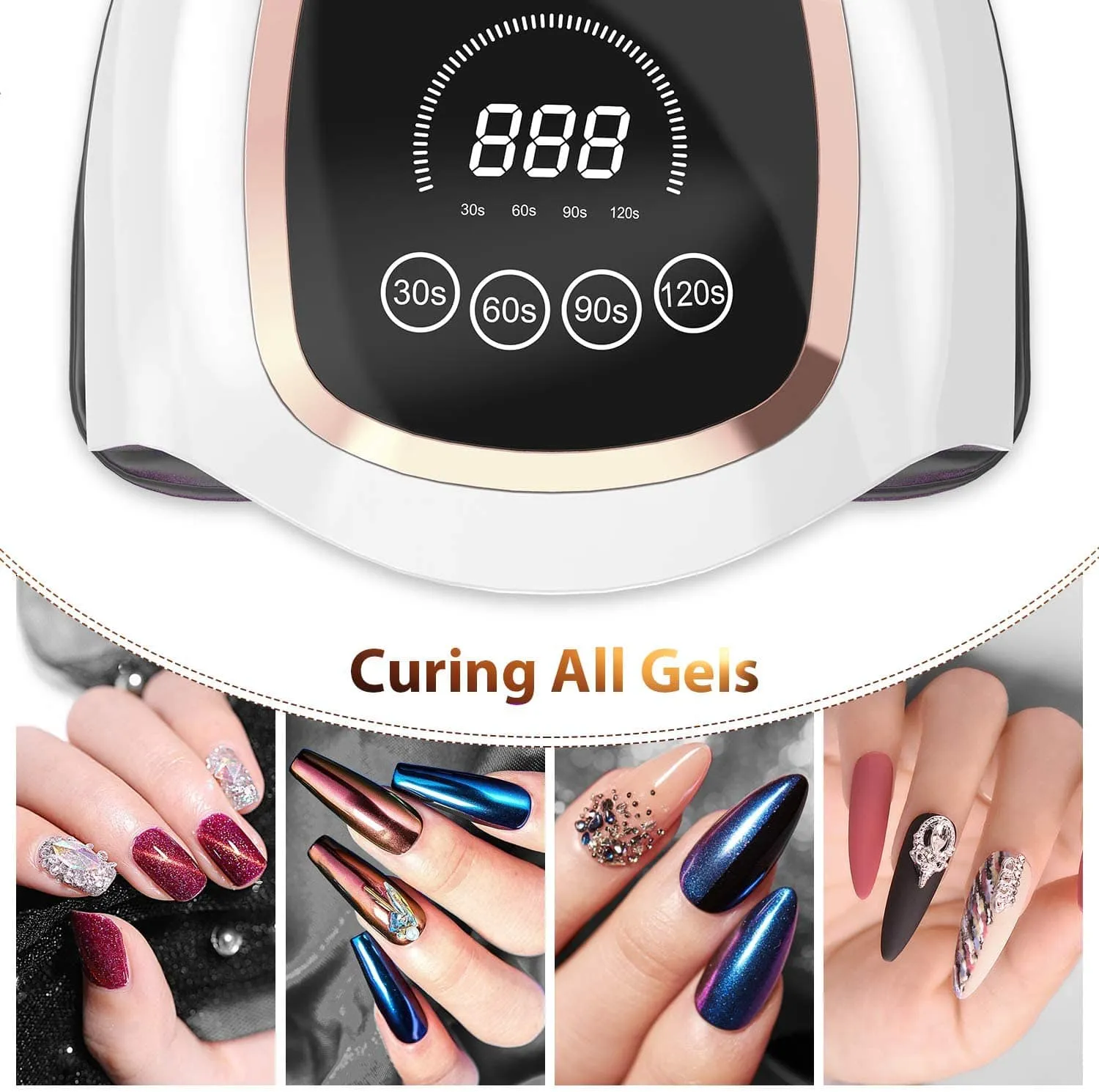 UV lamp LED Lamp Gel Nail Polish Nail Lamp semi permanent 30/60/90/120s Timer Auto Sensor Manicure Tools