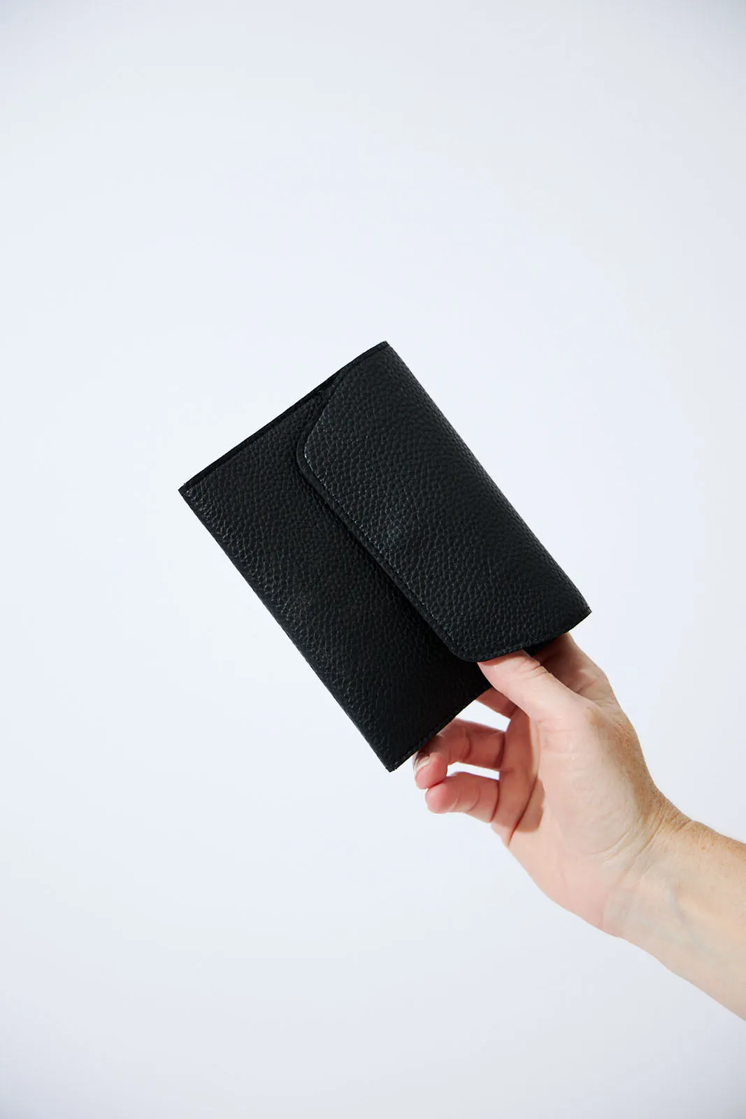 Vegan PU Leather Manicure Set - Black