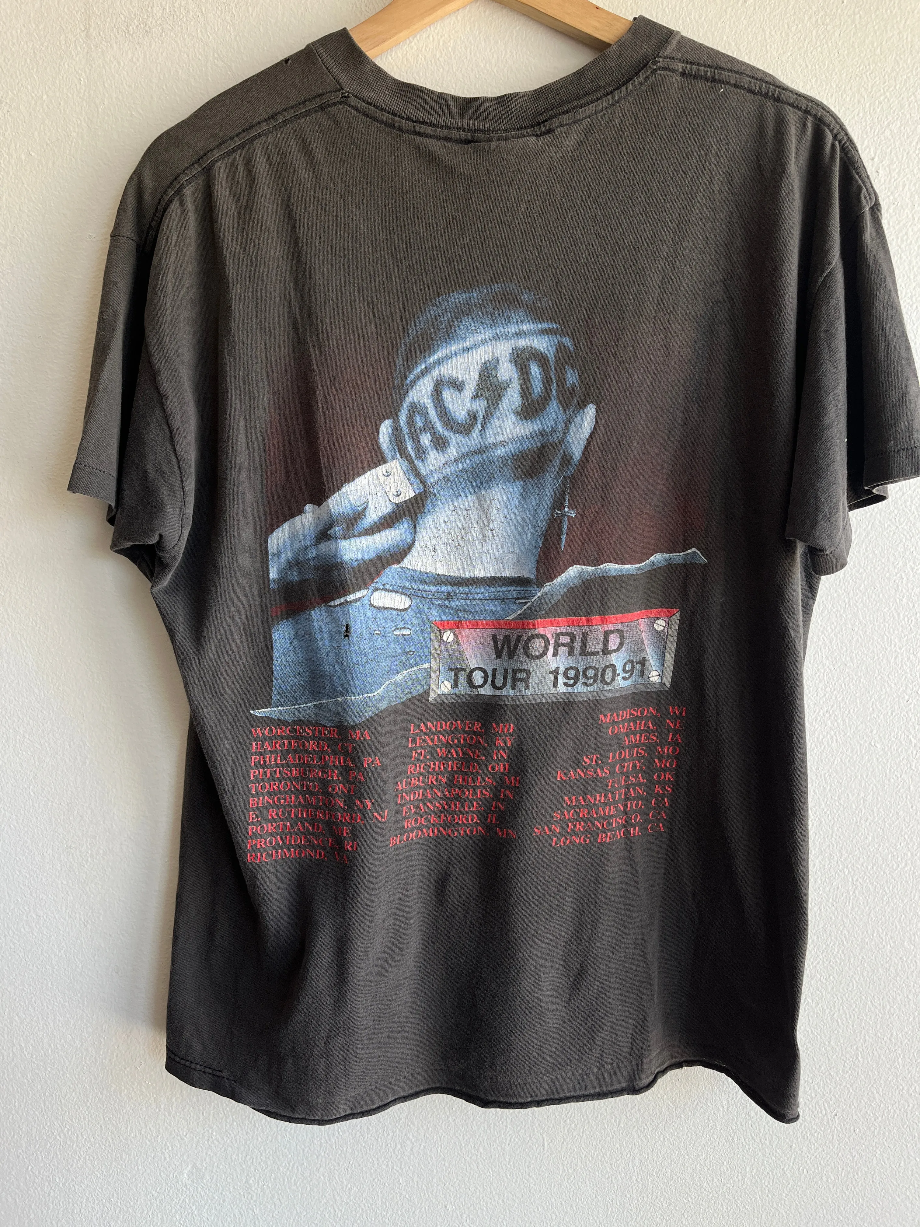 Vintage 1990 AC/DC Razors Edge Tour T-Shirt