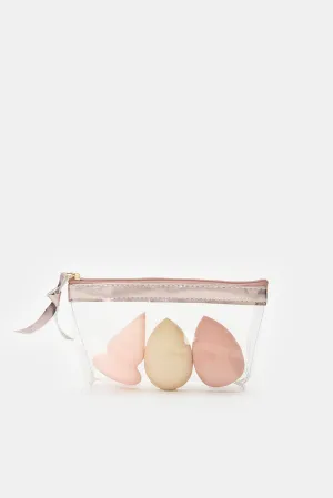 Women Assorted Sponge Beauty Blender Set (Pack of 4)