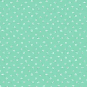 Yummy Scrummy Day - Green Sugar Flowers by Belle & Boo for Michael Miller